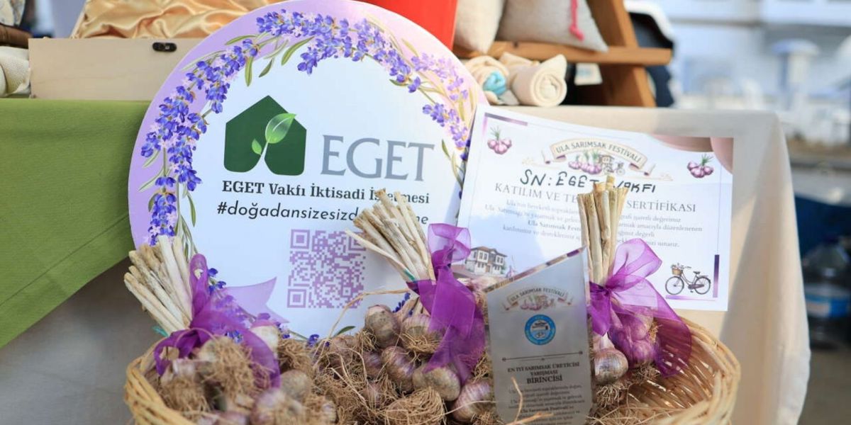 EGET'İN ULA SARIMSAĞI FESTİVALİN BİRİNCİSİ OLDU