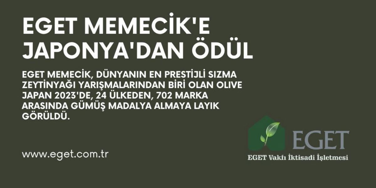 EGET MEMECİK’E LONDON IOOC 2023’TEN ÖDÜL