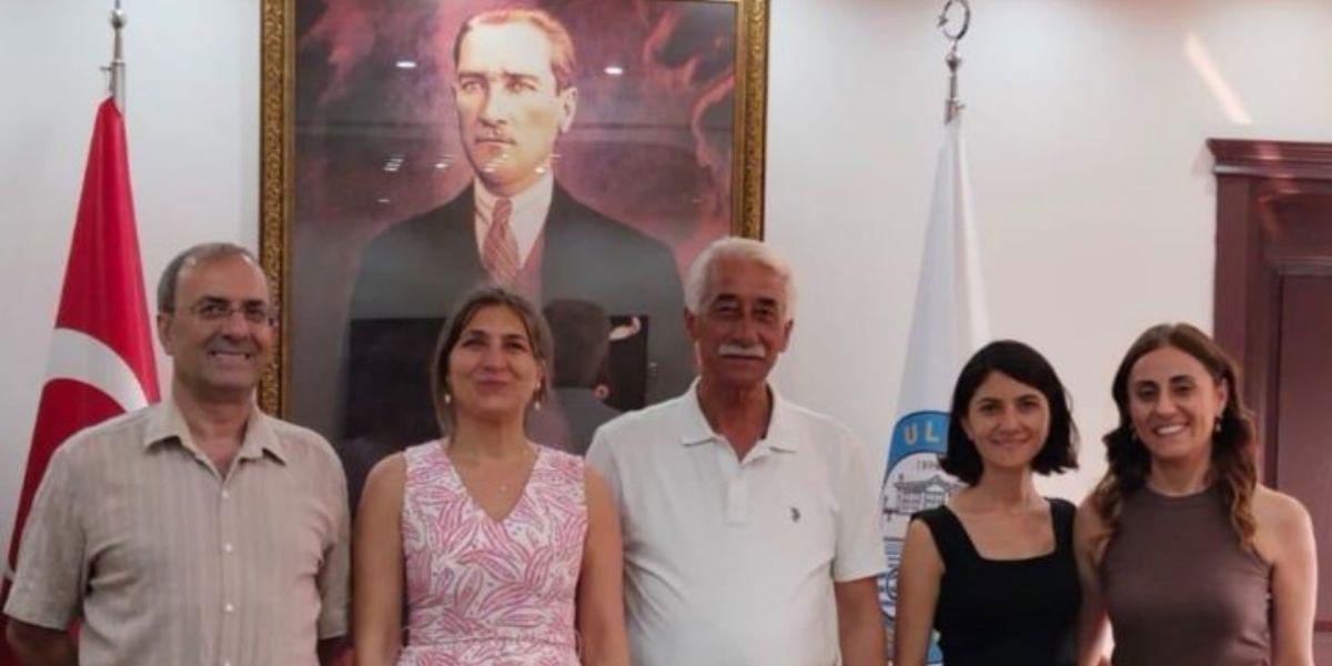 WE VISITED MR. MEHMET CANER, THE MAYOR OF ULA, IN HIS OFFICE